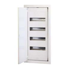 Табло за СКРИТ монтаж 4х12+8 DIN модула с метална плътна врата 753x368x90 Scame