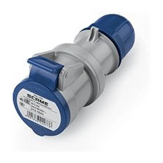 Промишлен подвижен контакт 2P+Е 16A IP54 серия Optima Scame