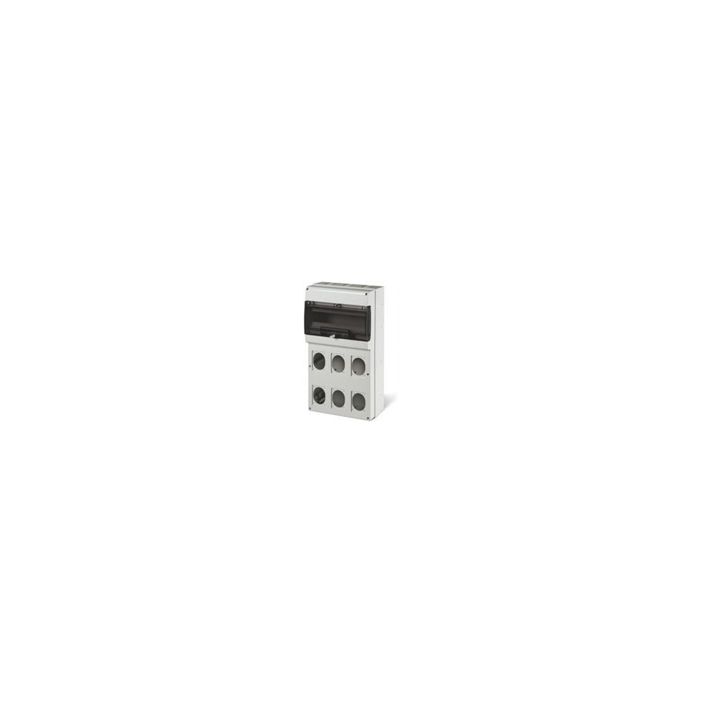 Табло за индустриални контакти и DIN модули IP66, UV, PG и М вход, серия Domino (16 DIN и 6х16A или 32A) Scame