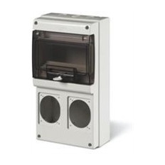 Табло за индустриални контакти и DIN модули IP66, UV, PG и М вход, серия Domino (8 DIN и 2х16A) Scame