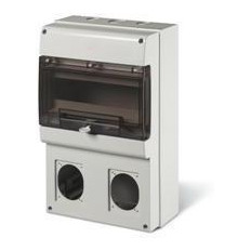 Табло за индустриални контакти и DIN модули IP66, UV, PG и М вход, серия Domino (12 DIN и 2х16A или 32А) Scame