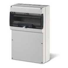 Табло за индустриални контакти и DIN модули IP66, UV, PG и М вход, серия Domino (24 DIN и плътен капак без отвори) Scame
