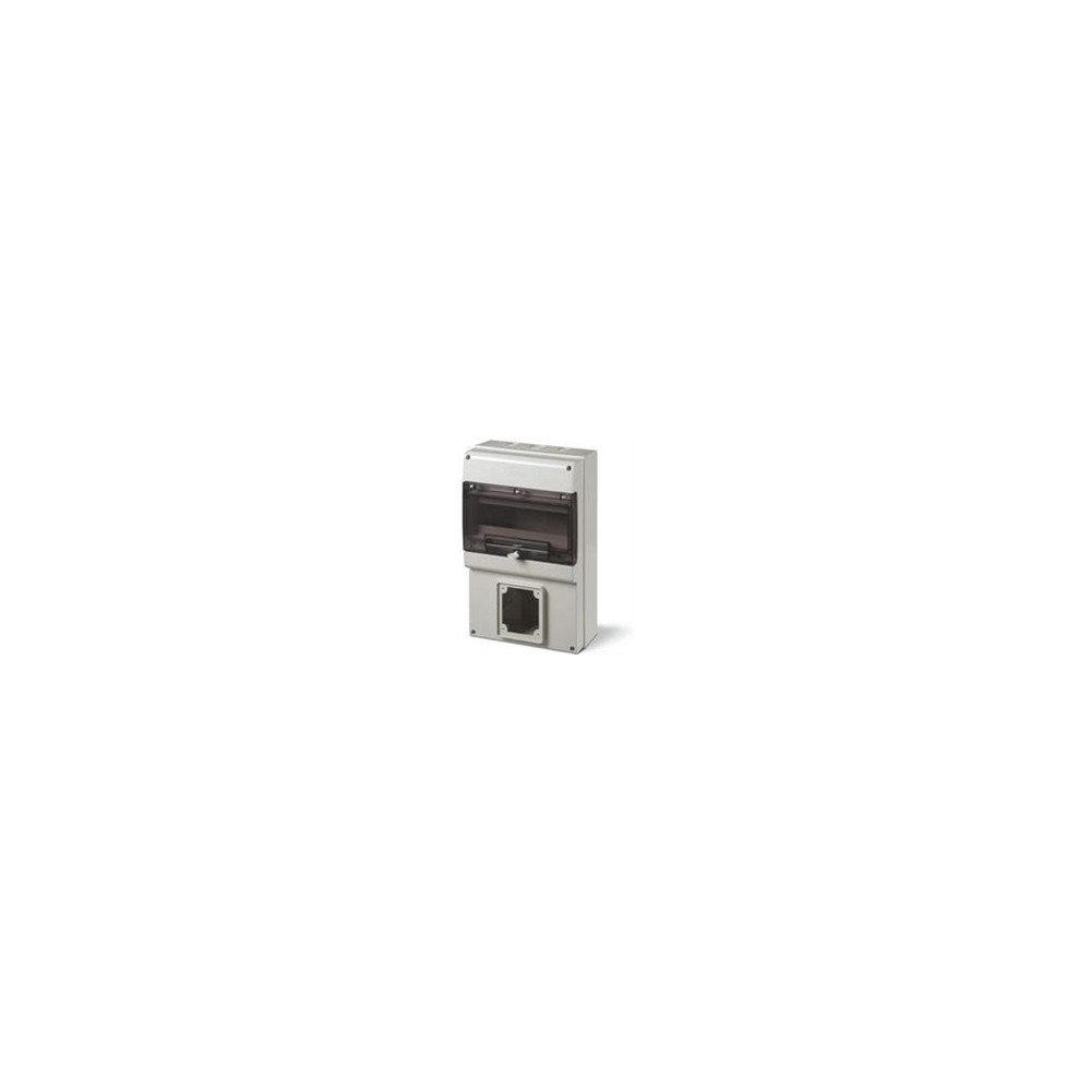 Табло за индустриални контакти и DIN модули IP66, UV, PG и М вход, серия Domino (12 DIN и 1х63A) Scame