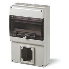Табло за индустриални контакти и DIN модули IP66, UV, PG и М вход, серия Domino (12 DIN и 1х63A) Scame