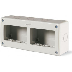 Конзола за открит монтаж IP40 3+3 мод. Unibox цвят СИВ Scame
