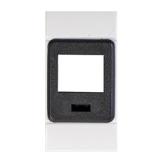 Лицев панел за 1х RJ45 Keystone, EVOLUTION 1 мод. цвят СИВ Scame