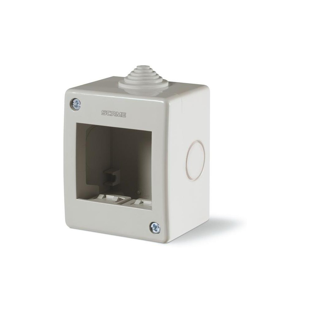 Конзола за открит монтаж IP40 2 мод. Unibox цвят СИВ Scame