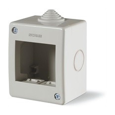 Конзола за открит монтаж IP40 2 мод. Unibox цвят СИВ Scame