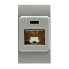 Компютърна розетка 1ХRJ45 UTP cat.6 EVOLUTION 1 мод. цвят СИВ Scame