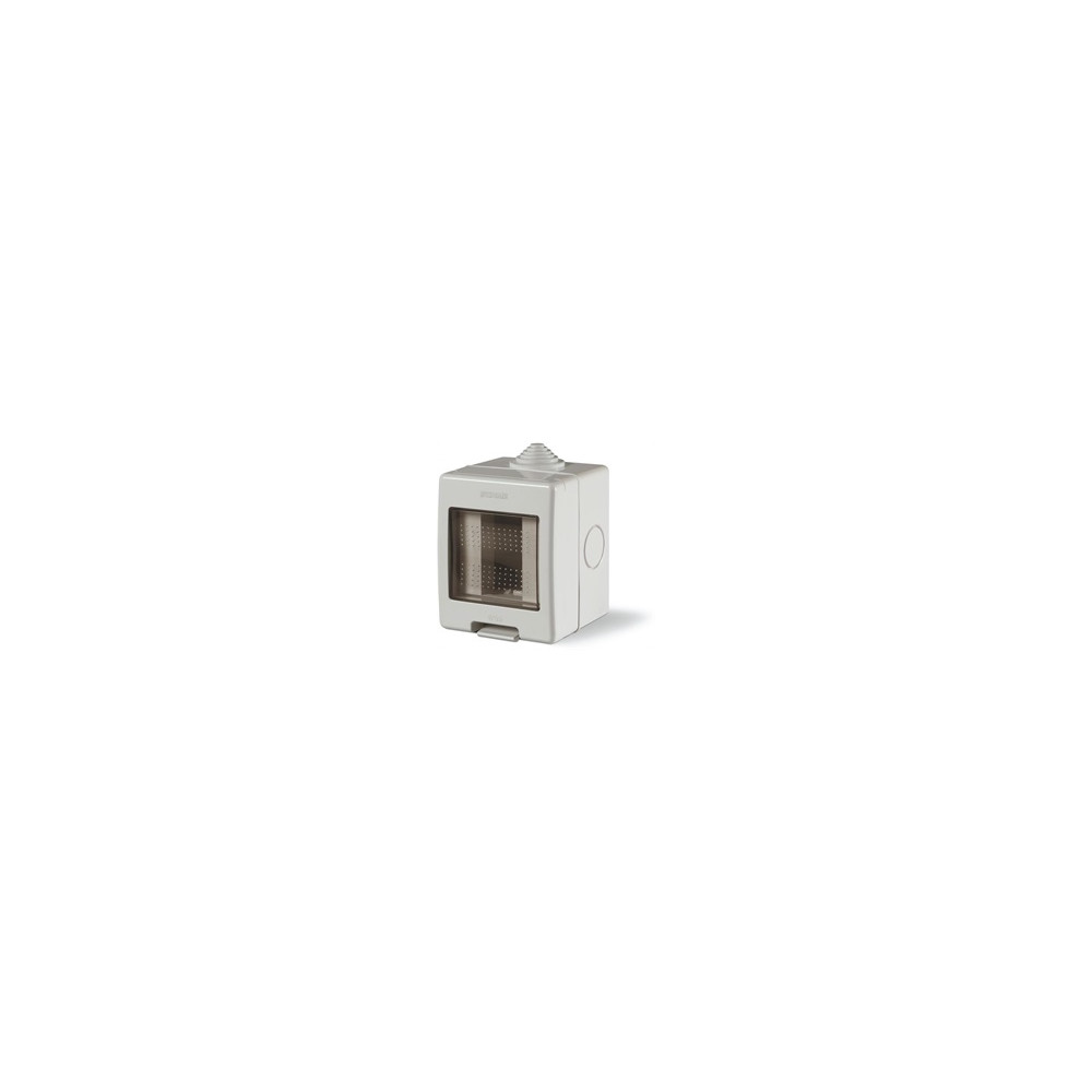 Конзола за открит монтаж с капак IP55 1 мод. Unibox цвят СИВ Scame