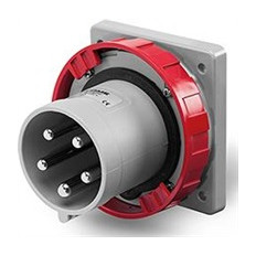 Промишлен щепсел 3P+N+Е 125A 346-415V IP66/67, 6h серия Optima панелен монтаж 114x114мм Scame