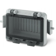 Капак за 12 DIN IP65 серия GOMMA гумирано + DIN шина Scame