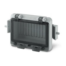 Капак за 12 DIN IP65 серия GOMMA гумирано + DIN шина Scame