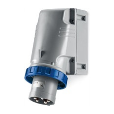 Промишлен щепсел 2P+Е 63A 200-250V IP67/69, 6h серия Optima Top за открит монтаж Scame