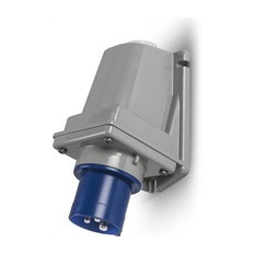 Промишлен щепсел 2P+Е 16A 200-250V IP44/54, 6h серия Optima за открит монтаж Scame 