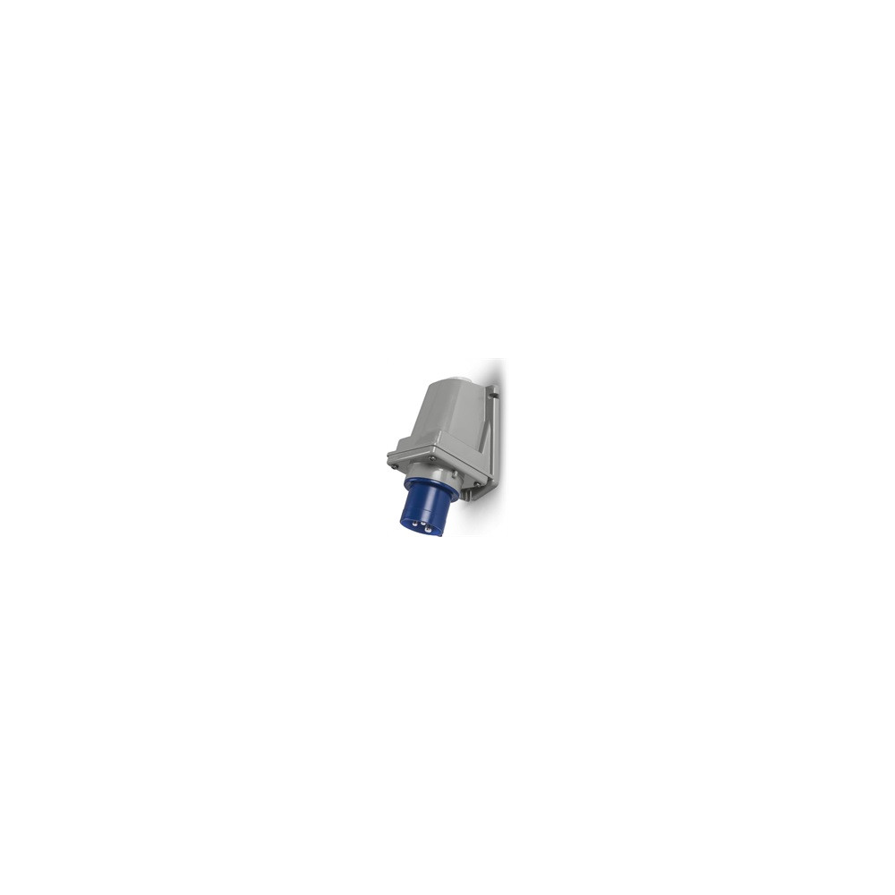Промишлен щепсел 2P+Е 16A 200-250V IP44/54, 6h серия Optima за открит монтаж Scame 