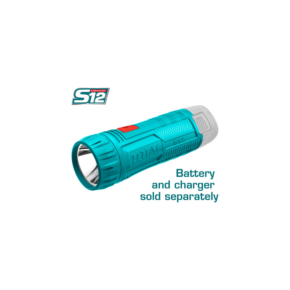 LED фенер TOTAL, 12V, 1W, 100lm, без батерия