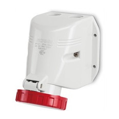 Промишлен контакт 3P+Е 16A 6h IP66 серия Optima Top M25 открит монтаж Scame