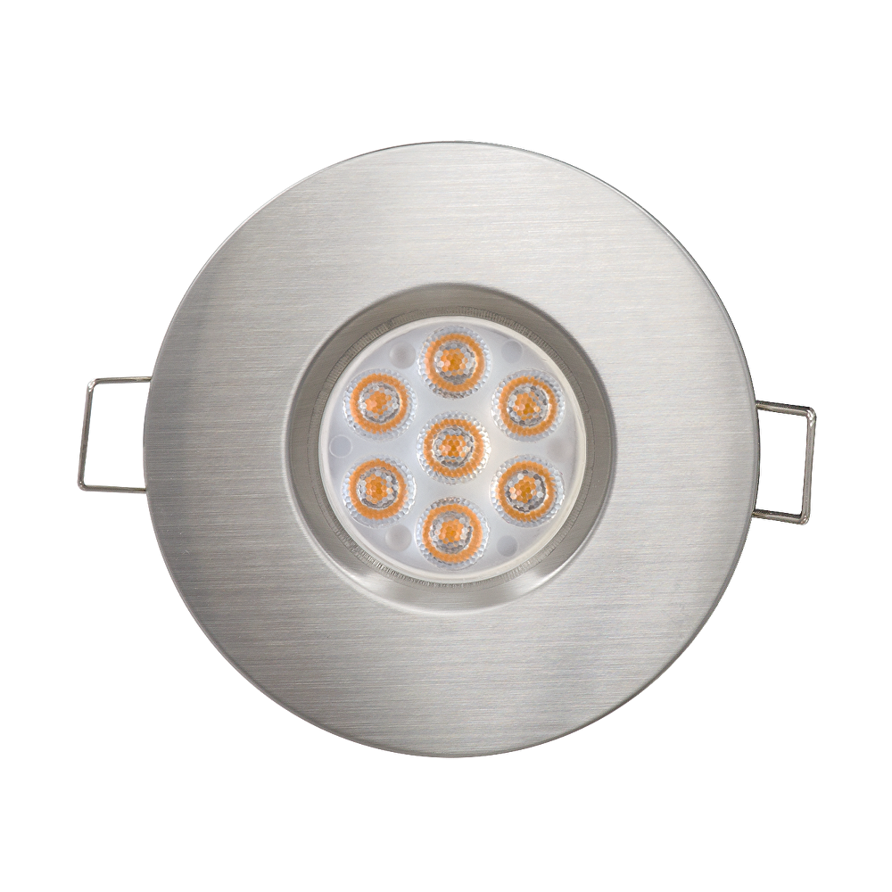 LED ЛУНА ЗА ВГРАЖДАНЕ НАСОЧЕНА IP44 6.5W, 4200K, 220 VAC, НЕУТРАЛНА СВЕТЛИНА, 45 САТИНИРАН НИКЕЛ