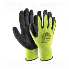 РАБОТНИ РЪКАВИЦИ ACTIVE GRIP, 13G - ПОЛИЕСТЕР - ЧЕРНА ЛАТЕКСНА ПЯНА - 10/XL