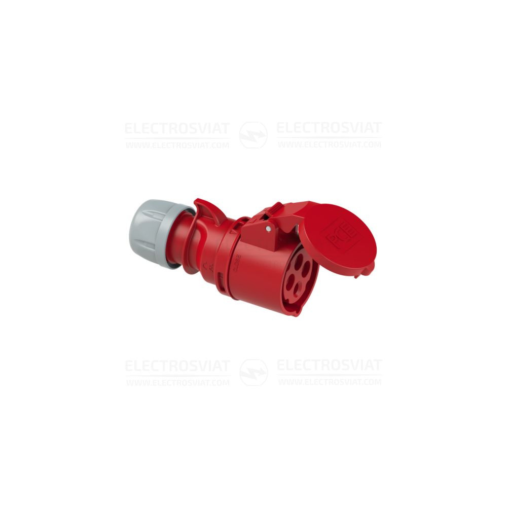 ИНДУСТРИАЛЕН КОНТАКТ С ВИНТОВИ КЛЕМИ, 3P+PE 16A, 400V, IP44, СЕРИЯ SHARK