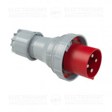 ИНДУСТРИАЛЕН ЩЕПСЕЛ С ВИНТОВИ КЛЕМИ, 3P+PE 63A, 400V, IP66/67, СЕРИЯ POWER TWIST