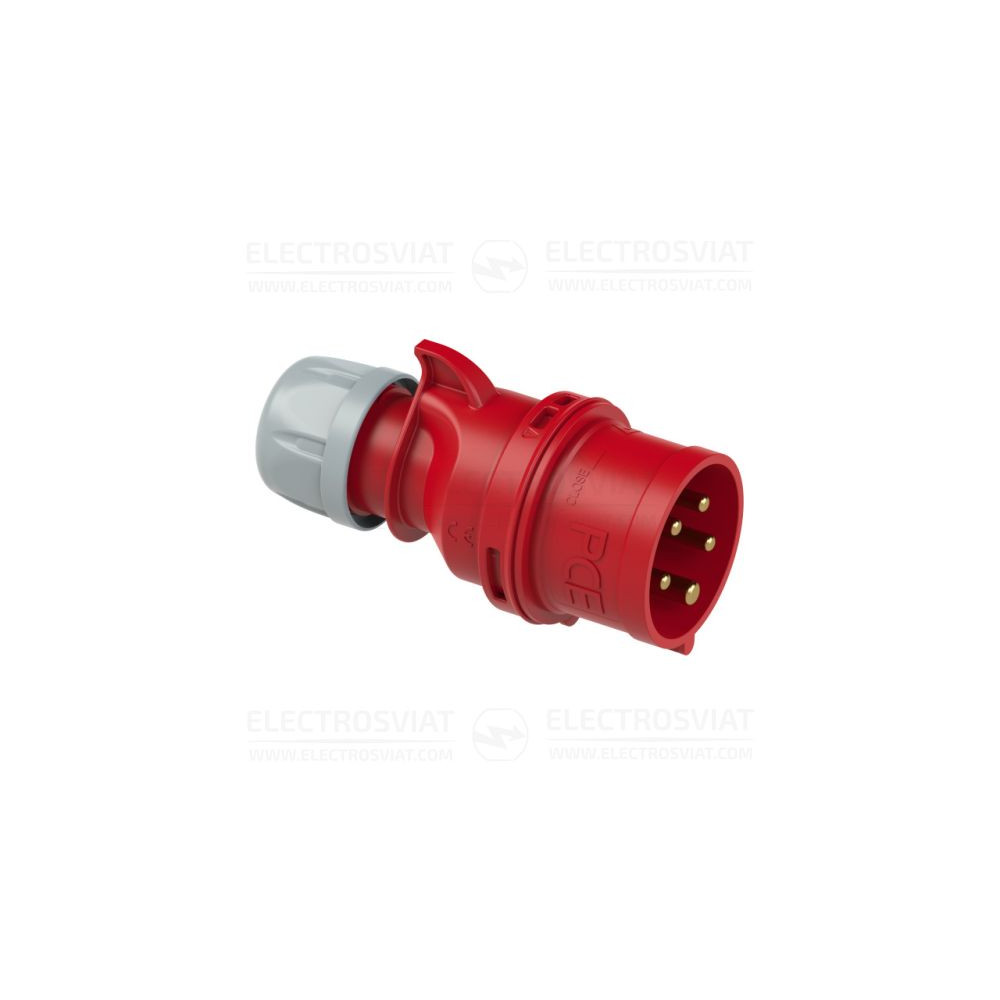 ИНДУСТРИАЛЕН ЩЕПСЕЛ С ВИНТОВИ КЛЕМИ, 3P+PE+N 32A, 400V, IP44, СЕРИЯ SHARK