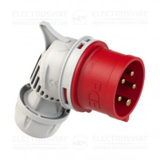 ИНДУСТРИАЛЕН ЩЕПСЕЛ С ВИНТОВИ КЛЕМИ, ЪГЛОВ, 3P+PE+N 16A, 400V, IP44, СЕРИЯ TWIST
