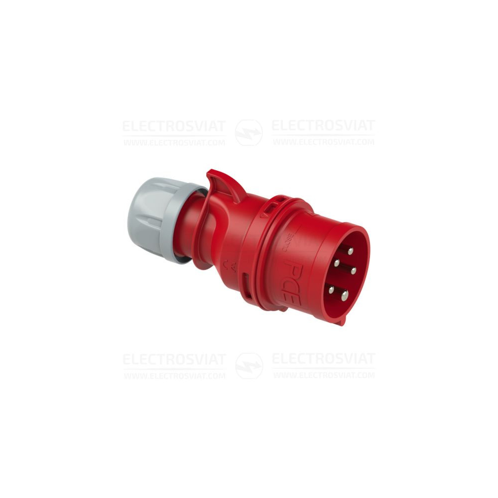 ИНДУСТРИАЛЕН ЩЕПСЕЛ С ОБРЪЩАНЕ НА ФАЗИ, 3P+PE+N 16A, 400V, IP44, СЕРИЯ SHARK