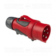 ИНДУСТРИАЛЕН ЩЕПСЕЛ, 3P+PE+N 32A, 400V, IP44, НИКЕЛИРАНИ КОНТАКТИ, СЕРИЯ GRIP