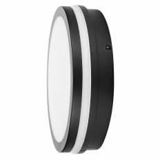LED ВЛАГОЗАЩИТЕНА ПЛАФОНИЕРА С МИКРОВЪЛНОВ СЕНЗОР ЗА ДВИЖЕНИЕ, ЧЕРНА, 18W, 3000K/4000K/6500K, 220V-240V AC, IP54