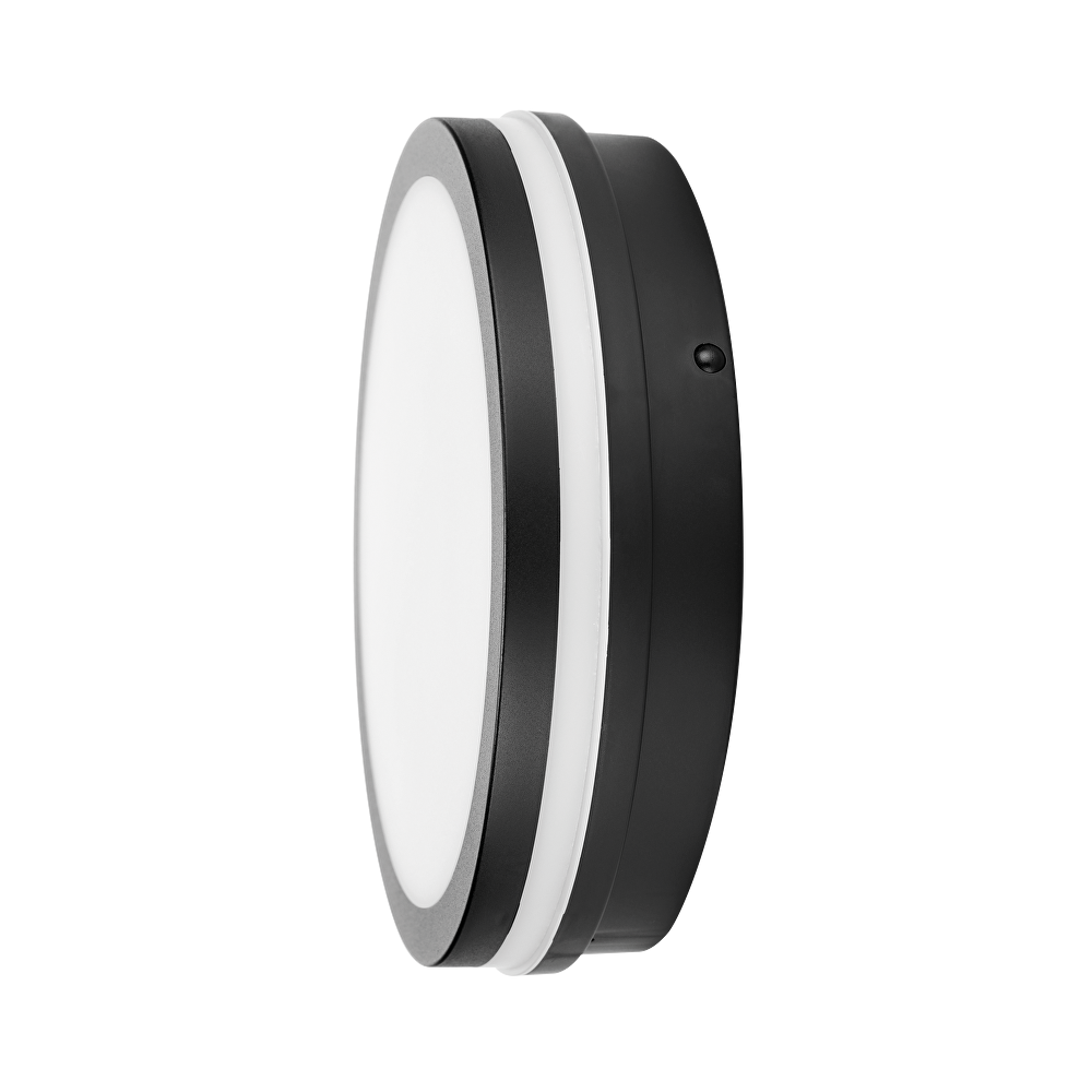 LED ВЛАГОЗАЩИТЕНА ПЛАФОНИЕРА С МИКРОВЪЛНОВ СЕНЗОР ЗА ДВИЖЕНИЕ, ЧЕРНА, 18W, 3000K/4000K/6500K, 220V-240V AC, IP54