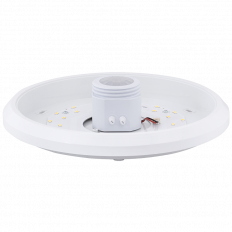 LED ПЛАФОНИЕРА С PIR СЕНЗОР ЗА ДВИЖЕНИЕ, КРЪГ, БЯЛА, 15W, 4000K, 220-240V AC, НЕУТРАЛНА СВЕТЛИНА, IP20