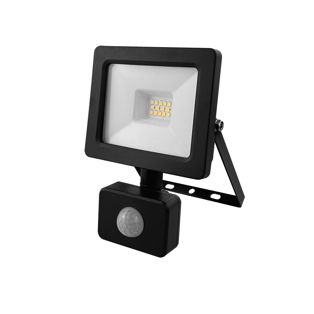 LED SLIM ПРОЖЕКТОР С ДАТЧИК ЗА ДВИЖЕНИЕ 10W, 4000K, 220-240V AC, IP44