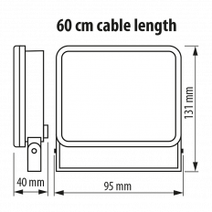 LED ПРОЖЕКТОР БЕЗ ЗАСЛЕПЯВАНЕ 10W, 4200K, 220V-240V AC, IP65, БЯЛ