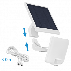 СОЛАРЕН LED ПРОЖЕКТОР С PIR ДАТЧИК ЗА ДВИЖЕНИЕ 11W, 5000K, 220-240V AC, IP54, 1500LM