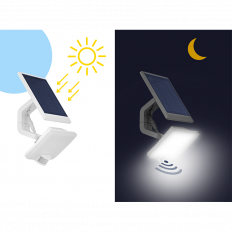 СОЛАРЕН LED ПРОЖЕКТОР С PIR ДАТЧИК ЗА ДВИЖЕНИЕ 11W, 5000K, 220-240V AC, IP54, 1500LM
