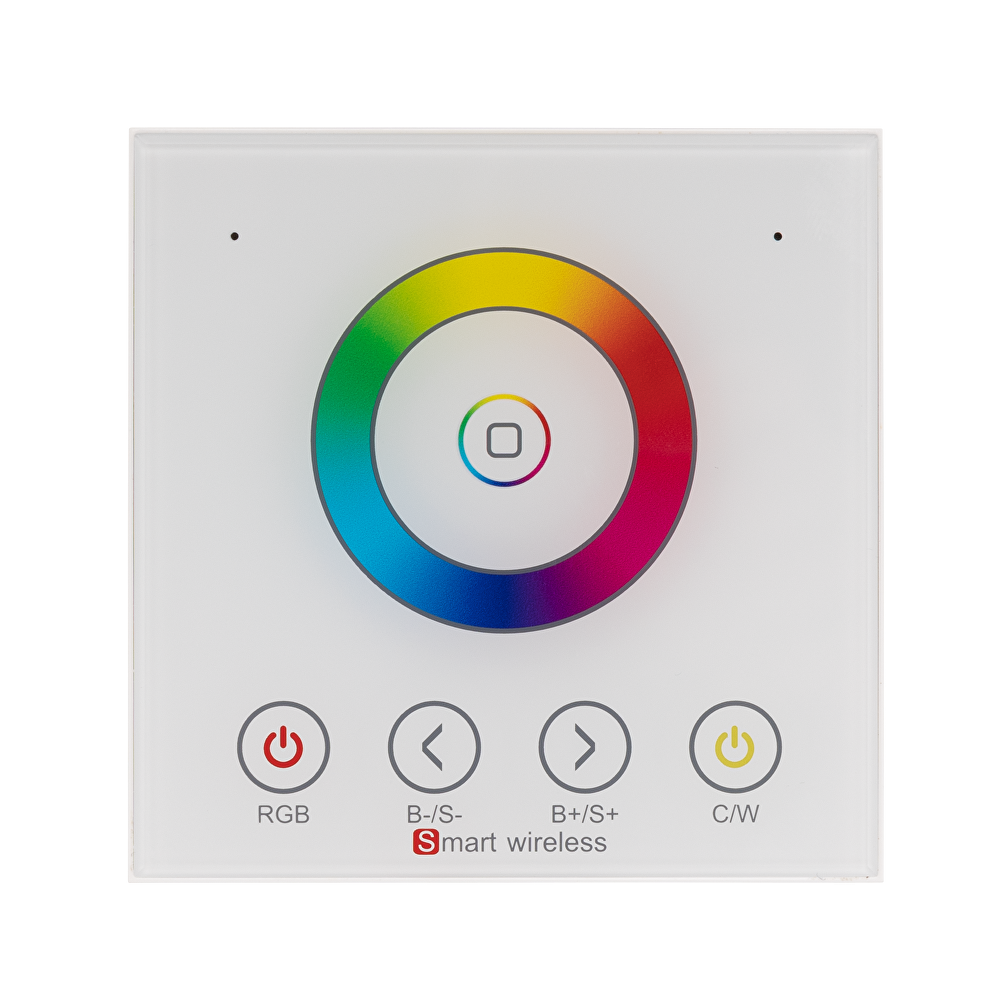 SMART 2.4G RF TOUCH ПАНЕЛ ЗА СТЕНА ЗА RGB И RGBW LED ОСВЕТЛЕНИЕ, 1 ЗОНА