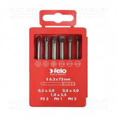 КОМПЛЕКТ БИТОВЕ ЗА ЕЛЕКТРОТЕХНИЦИ FELO PROFI 6 БР.