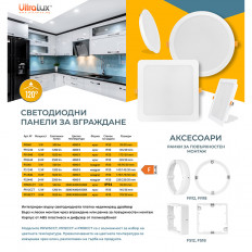 LED ПАНЕЛ ЗА ВГРАЖДАНЕ, КВАДРАТ, 5W, 4000K, 220-240V AC, НЕУТРАЛНА СВЕТЛИНА