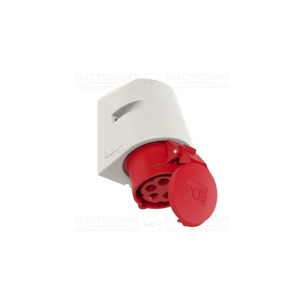 ИНДУСТРИАЛЕН КОНТАКТ ЗА ОТКРИТ МОНТАЖ, 3P+PE+N 16A, 400V, IP44
