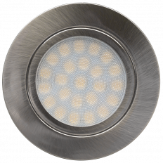 МИНИ LED ЛУНА ЗА ВГРАЖДАНЕ IP44 4W, 4200K, 220V, 60, НЕУТРАЛНА СВЕТЛИНА, САТИНИРАН НИКЕЛ