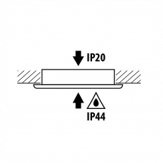 МИНИ LED ЛУНА ЗА ВГРАЖДАНЕ IP44 4W, 4200K, 220V, 60, НЕУТРАЛНА СВЕТЛИНА, САТИНИРАН НИКЕЛ