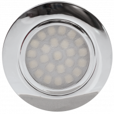 МИНИ LED ЛУНА ЗА ВГРАЖДАНЕ IP44 4W, 4200K, 220V, 60, НЕУТРАЛНА СВЕТЛИНА, ХРОМ