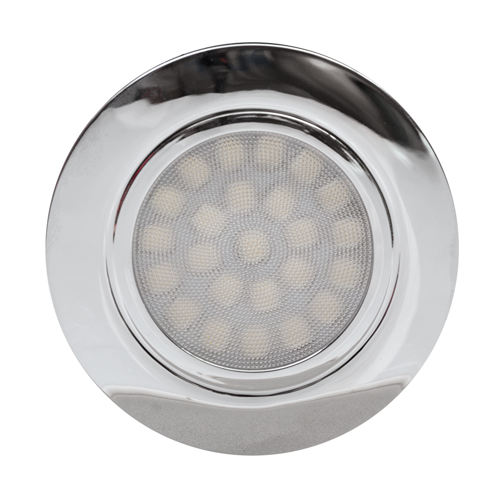 МИНИ LED ЛУНА ЗА ВГРАЖДАНЕ IP44 4W, 4200K, 220V, 60, НЕУТРАЛНА СВЕТЛИНА, ХРОМ