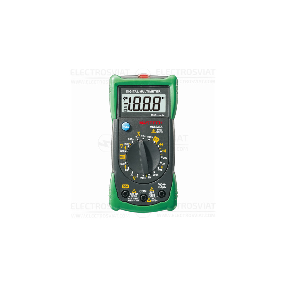 ДИГИТАЛЕН МУЛТИЦЕТ, VDC, VAC, ADC, OHM, MS8233A