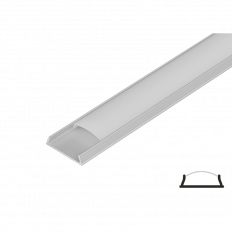 АЛУМИНИЕВ ПРОФИЛ ЗА LED ЛЕНТА, ГЪВКАВ, 2М, 50 БР. В КАШОН