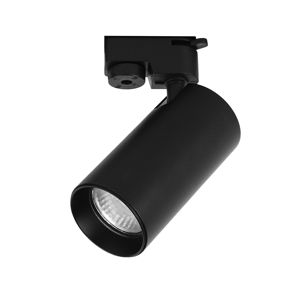 ТЯЛО ЗА РЕЛСОВ МОНТАЖ, ДВУПРОВОДНО, GU10, 220-240V AC, IP20, ЧЕРЕН