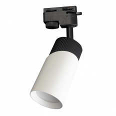 ТЯЛО ЗА РЕЛСОВ МОНТАЖ, ДВУПРОВОДНО, GU10, 220-240V AC, IP20, ЧЕРНО-БЯЛО