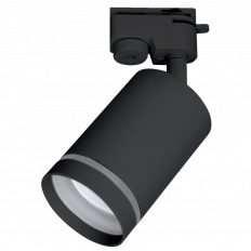 ТЯЛО ЗА РЕЛСОВ МОНТАЖ, ДВУПРОВОДНО, GU10, 220-240V AC, ЧЕРЕН